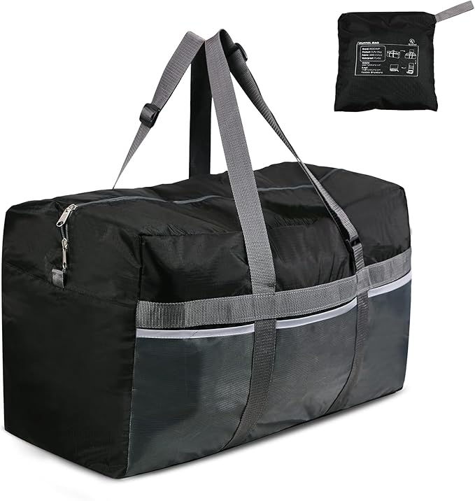 REDCAMP Foldable Travel Bag, Large Sports Bag, 75L/96L/100L, Lightweight Waterproof Tote Bag