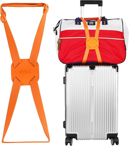 VVILL Bag Bungee, Luggage Straps Suitcase Adjustable Belt - Lightweight and Durable Travel Bag Accessories