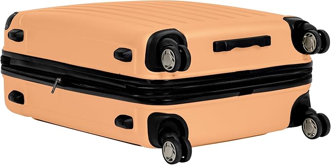 Kenneth Cole REACTION Renegade Luggage Expandable 8-Wheel Spinner Lightweight Hardside Suitcase, Dreamsicle, 2-Piece Set (20"/28")