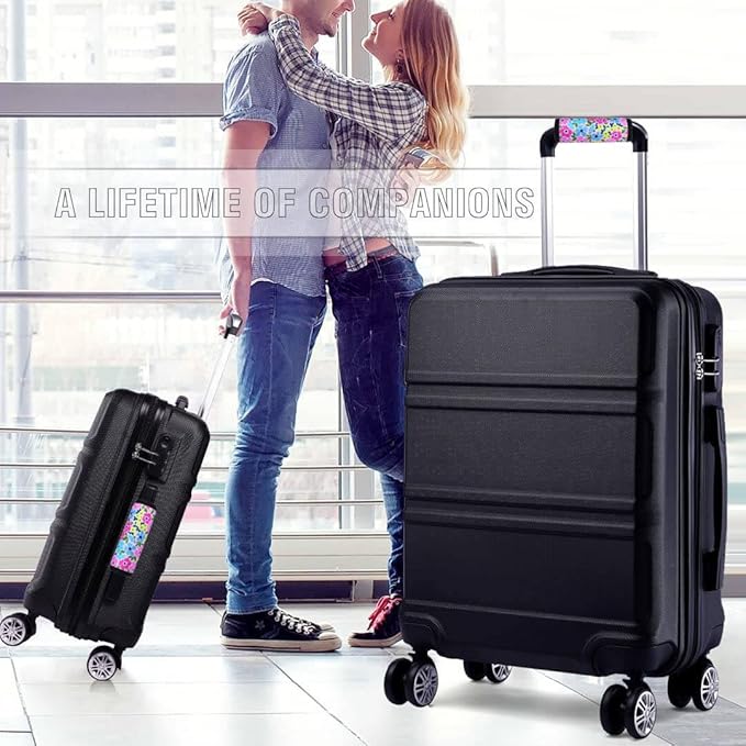Neoprene Luggage Handle Wrap Fluorescent Colors Luggage Identifiers/Tags/Marker (Flower)
