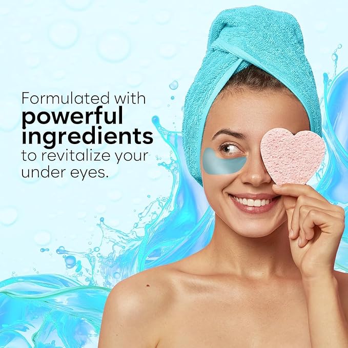 Retinol & Collagen Under Eye Patches (30 Pairs), Under Eye Mask for Puffy Eyes, Appearance of Dark Circles, Smoothing & Hydration, Self Care & Skincare Gifts for Women, Patch Yeux