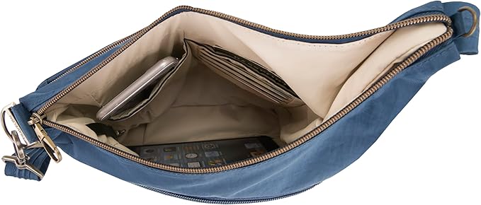 Travelon Anti-Theft Signature 3 Compartment Crossbody Bag