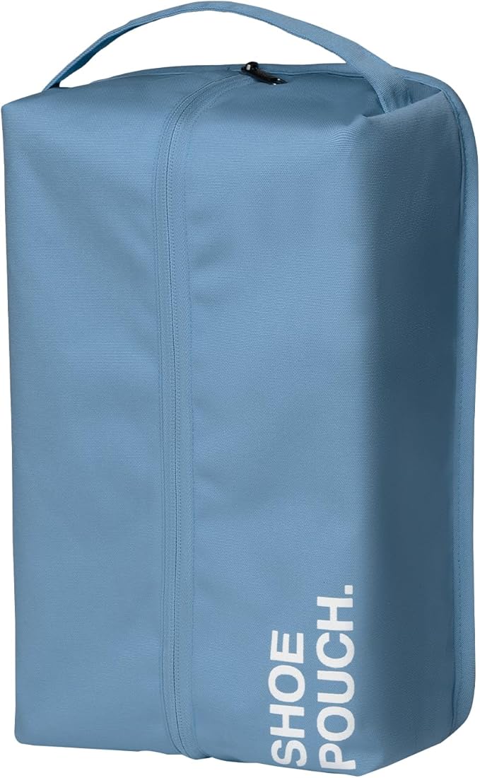 pack all Stylish Shoe Bag for Travel, Water-Resistant Shoe Pouch for Gym, Smell-Proof Soccer Cleats Bag for Sport (Dark Blue)