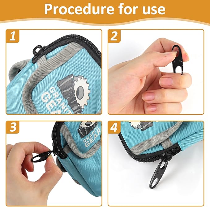 Phinus Lock Combo, Total 21PCS Clips Anti-Theft, S Shaped Zipper Locks, Locks Anti-Theft for Luggage, Clothing, Backpacks, Boots, Purses, Travel Outdoor Sports - Black