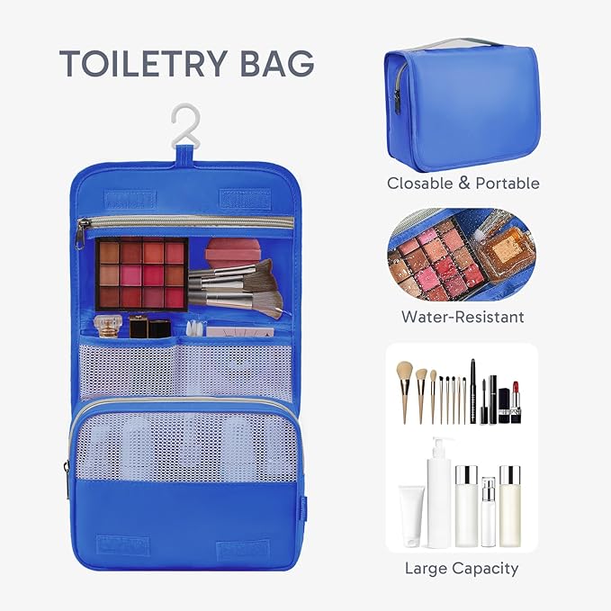 10 Set Packing Cubes for Travel, Gifts for Women Mom,Anti-Tearing Suitcase Organizer for Luggage with Shoe & Hanging Toiletry Bag,OlarHike Vacation Essentials & Accessories for Cruise Ship