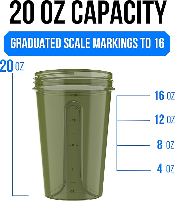 VELOMIX -2 Pack- 20 oz Protein Shaker Bottles for Protein Mixes - 2x Wire Whisk | Leak Proof Shaker Cups for Protein Shakes and Pre Workout | Protein Shaker Bottle Pack (Green/Blue)