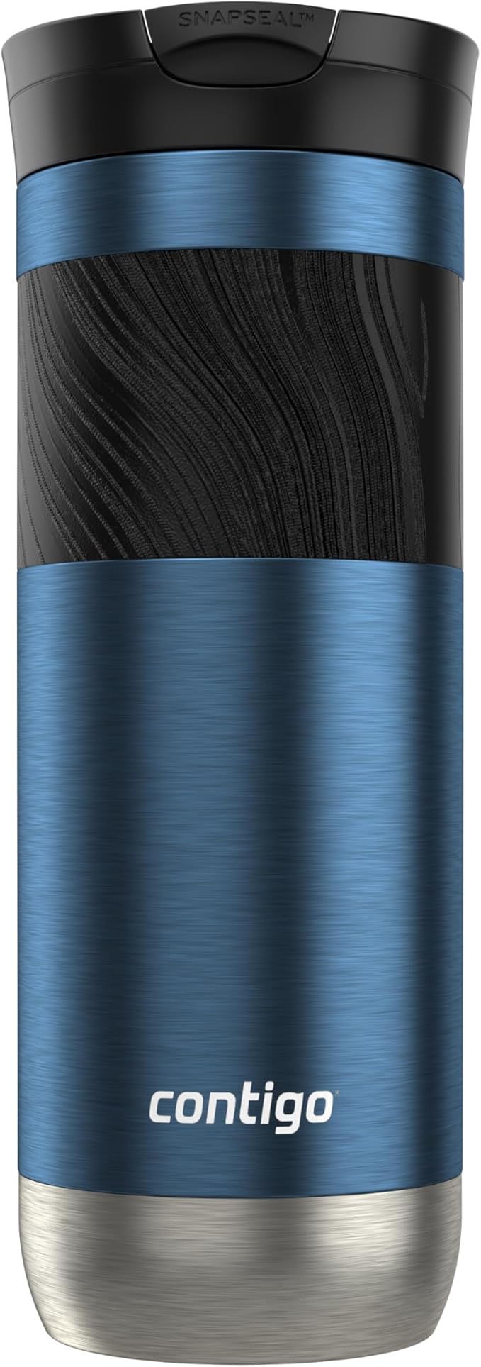 Contigo Byron 2.0 Stainless Steel Travel Mug with Snapseal Lid and Grip 20oz, Blueberry, Great for hot and cold beverages