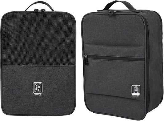 Portable Waterproof Shoe Organizer - Travel Essentials for Carry On Luggage, Travel Shoe Bags, Shoes Travel Bag for Luggage, Hold 3-4 Pairs of Shoes Storage Pouch