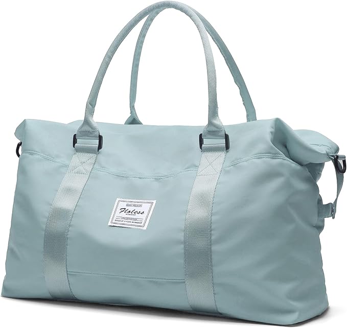 HYC00 Travel Duffel Bag,Carry-on Overnight Weekender Bags for Women,Sports Tote Gym Bag with Wet Pocket