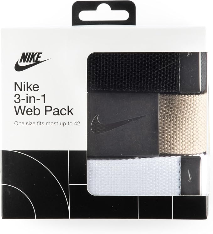Nike Men's 3 Pack Web Belt