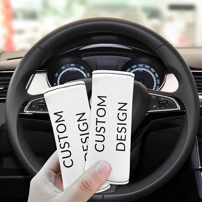 BIGCARJOB Custom Design Luggage Handle Wrap for Suitcase,2 Pcs Personalized Door Handle Protector Covers Luggage Handle Wraps Protection Cover for Women Men