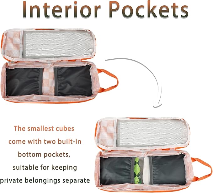 7 Pcs Compression Packing Cubes for Travel Luggage, Lightweight Suitcase Organizer Bags Set, Compression Packaging Cube for Travel Essentials, Packing Cubes for Carry on Suitcase
