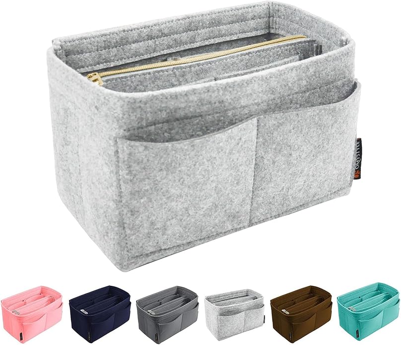 OMYSTYLE Purse Organizer Insert, Felt Tote Bag Organizer Insert with 5 Sizes, Handbag Dividers for Inside Purse, Compatible with Longchamp, Neverful, Speedy and More