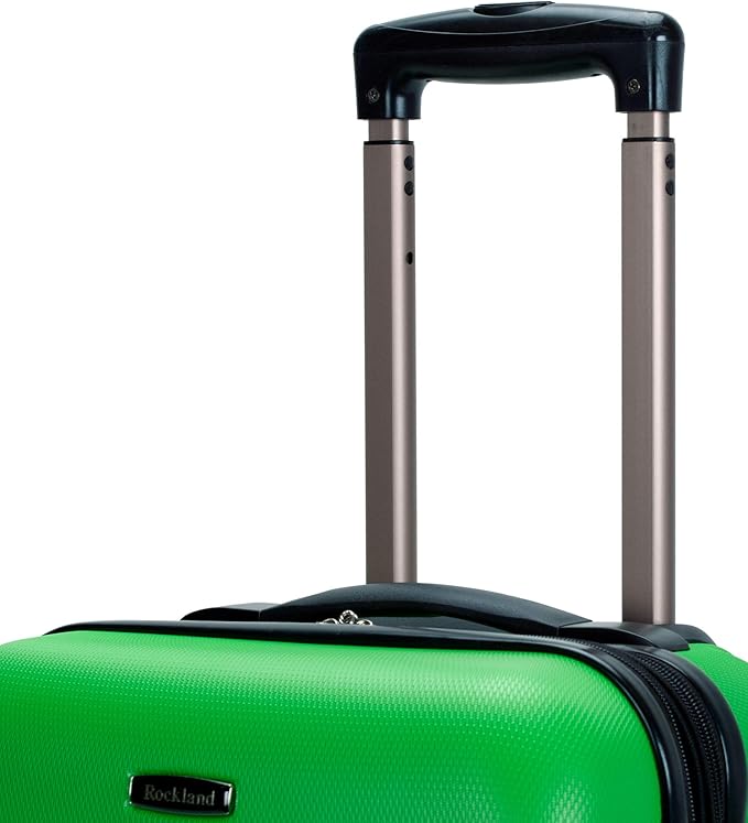 Rockland Melbourne Hardside Expandable Spinner Wheel Luggage, Green, Carry-On 20-Inch
