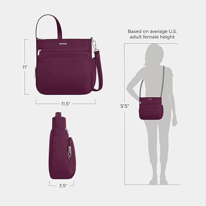 Travelon Anti-Theft Classic North/South Crossbody Bag