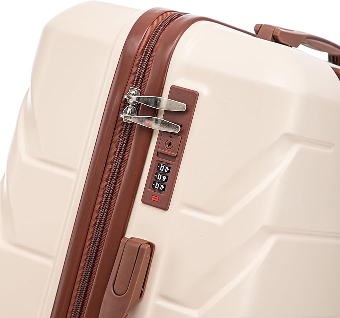 Luggage 3 Pcs Sets ABS Hardside Luggage Set Spinner Wheel Suitcase