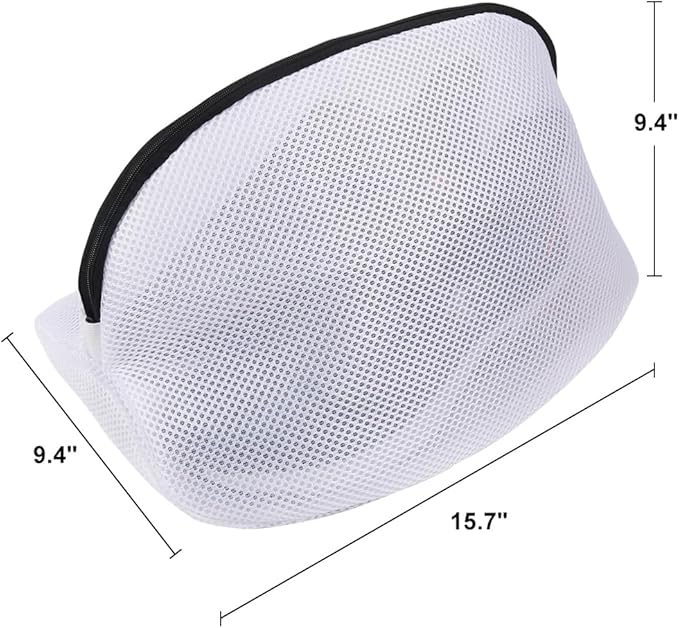 Vivifying Shoe Washing Machine Bag, Set of 2 Durable Mesh Laundry Bag with Zipper for Sneakers, Running Shoes, Sock, Bras and Toys