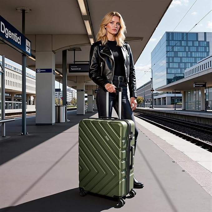 Luggage Sets 5 Piece,Suitcases with Wheels, Hard Case Luggage with Detachable Spinner Wheels,Carry On Luggage Set (5 Piece Sets (20"/24"/28"/DB/TB))