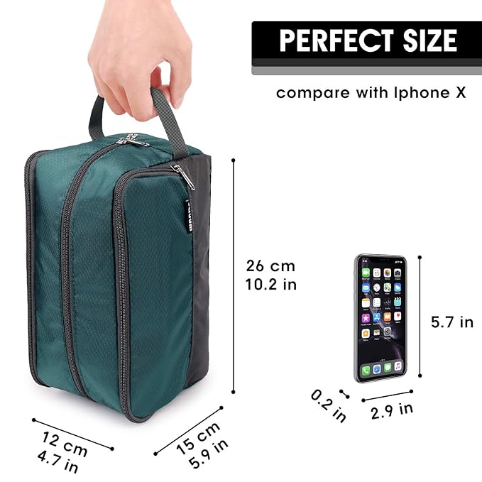 Toiletry Bag for Men Hanging Dopp Kit Water Resistant Shaving Bag Small Toiletry Bag for Traveling (malachite green)
