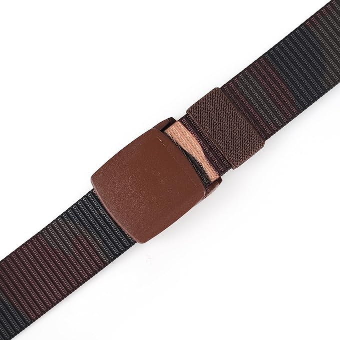 Mile High Life Nylon Web Belt Outdoor Military Belt With TSA Safe Plastic Buckle Belt