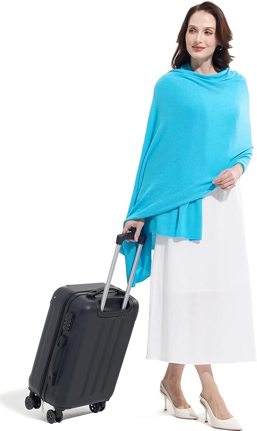 Soft Cashmere Blend Wrap Chic Scarf Stole for Women Wayfarer Travel Extra Large 87"x28"