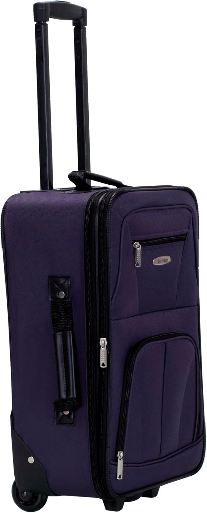 Rockland Fashion Expandable Softside Upright Luggage Set, Purple, 2-Piece (14/19)