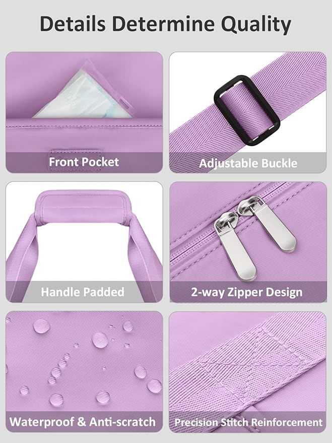 Expandable Travel Duffle Bags Weekender Overnight Bags for Women Men Hospital Bag for Women Labor Delivery with Toiletry Bag Waterproof