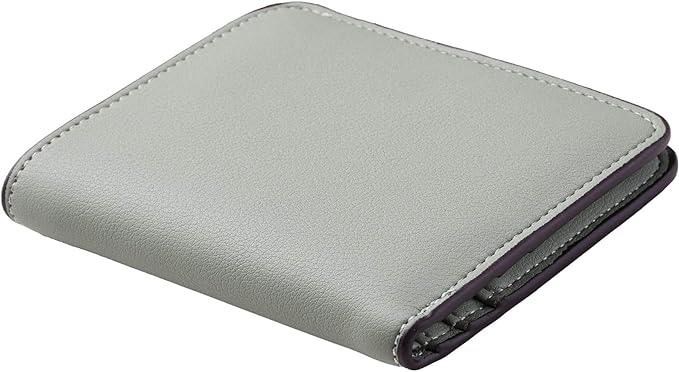 Toughergun Women’s Small Slim Leather Wallet with RFID Protection, Compact Bifold Mini Purse with Clear ID Window