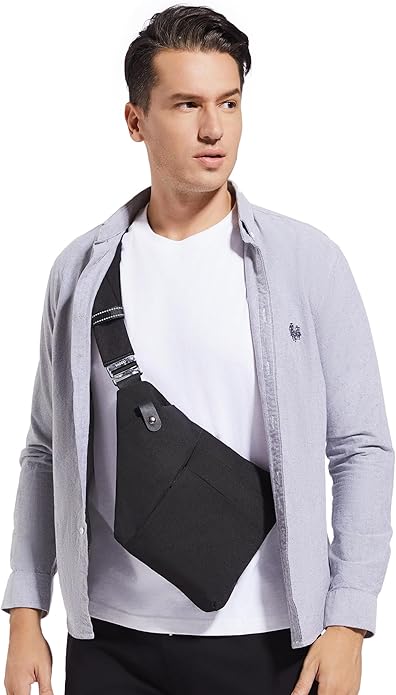 VADOO Sling Bag - Anti-theft Crossbody Shoulder Bag for Men and Women