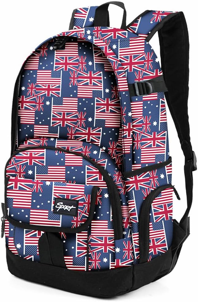 rickyh style School Backpack Travel Bag for Men & Women Lightweight College Back Pack with Laptop Compartmen