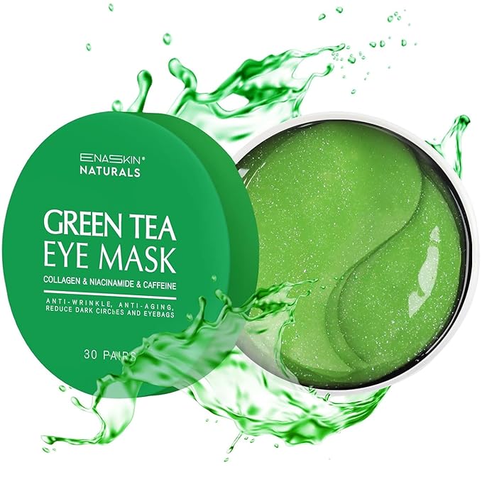 Under Eye Patches Kit: 120 Pcs Retinol & Green Tea Gel Eye Mask for Dark Circles, Puffiness and Wrinkles - Day & Night Skin Treatment Pads with Niacinamide, Collagen & Vitamin C (2 Pack)