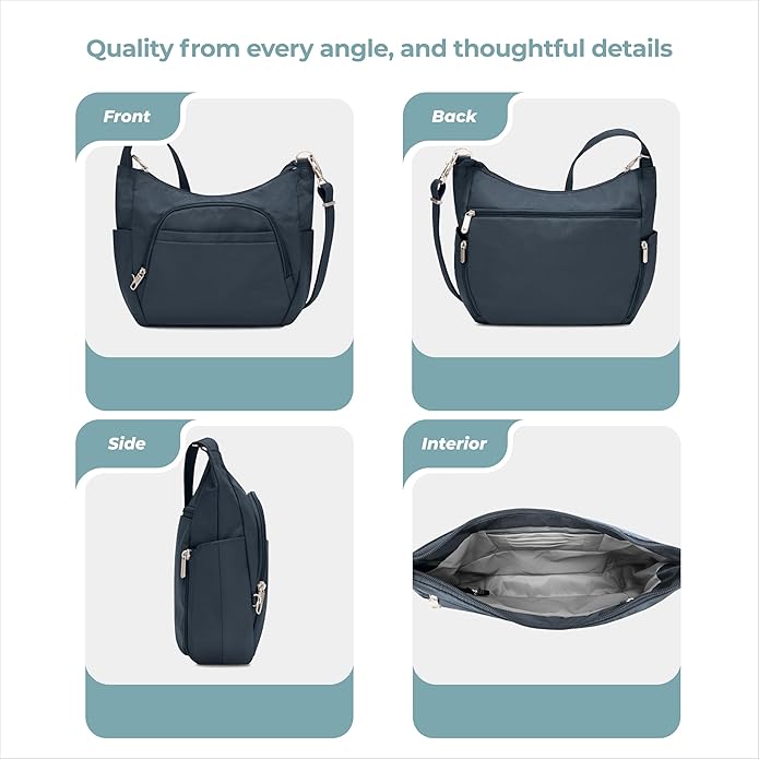 Travelon Anti-theft Classic Crossbody Bucket Bag | Anti-theft