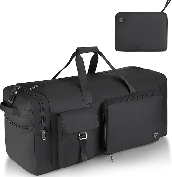 120L Travel Duffle Bag for Men and Women, Urtala 34” Large Duffle Bag for Traveling with Shoes Compartment, Foldable Travel Duffel Bags, Waterproof and Tear Resistant