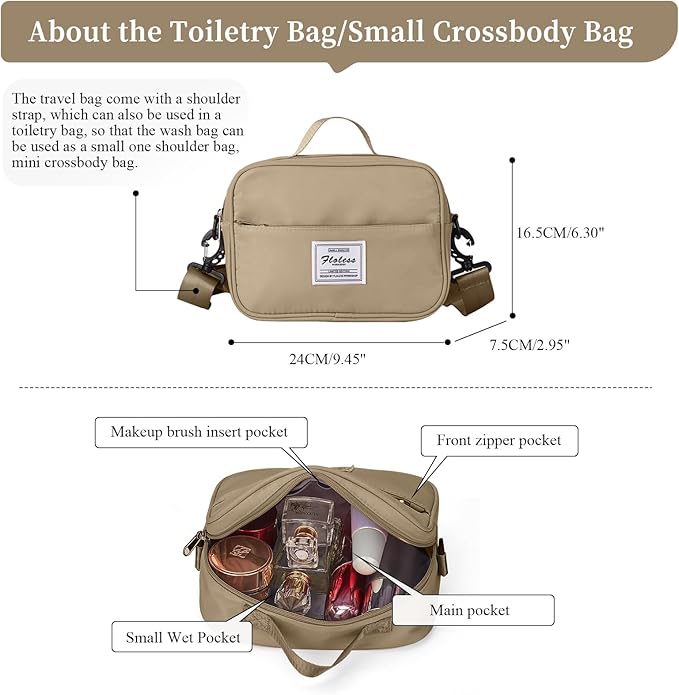 Weekender Bags for Women,Personal Item Travel Bag with Shoes Compartment,Overnight Travel Duffel Bag with Toiletry Bag,Medium