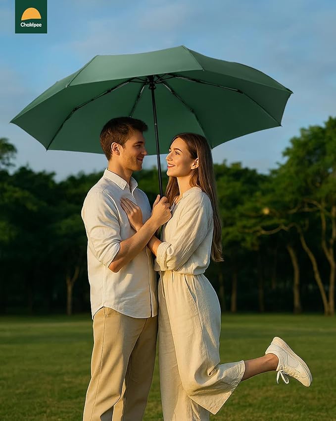 Travel Compact Umbrella Windproof - Portable Automatic for Rain, Folding Umbrella for Men and Women, Portable 210T Fabric