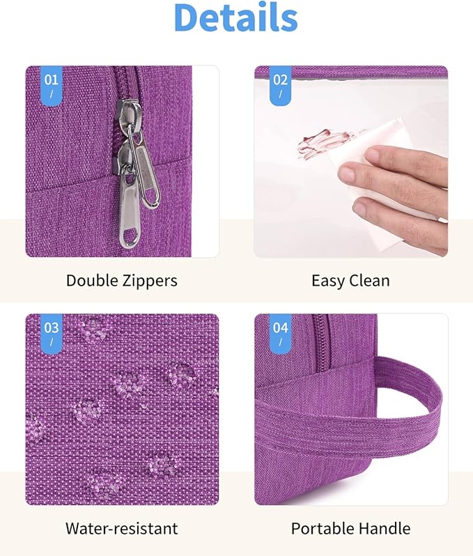 Narwey Travel Toiletry Bag for Women Traveling Dopp Kit Men Travel Bag for Toiletries Cosmetic Bag Makeup Bag Medicine Bag for Traveling