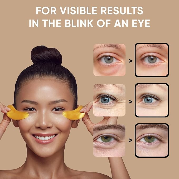 Celor Under Eye Patches for Puffy Eyes and Dark Circles - Eye Masks with Amino Acids & Collagen, Eye Care for Wrinkles - Birthday Gift for Women - Skincare Self Care - USA Tested (40 Pairs)