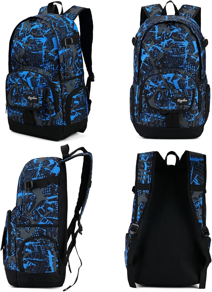 rickyh style School Backpack Travel Bag for Men & Women Lightweight College Back Pack with Laptop Compartmen