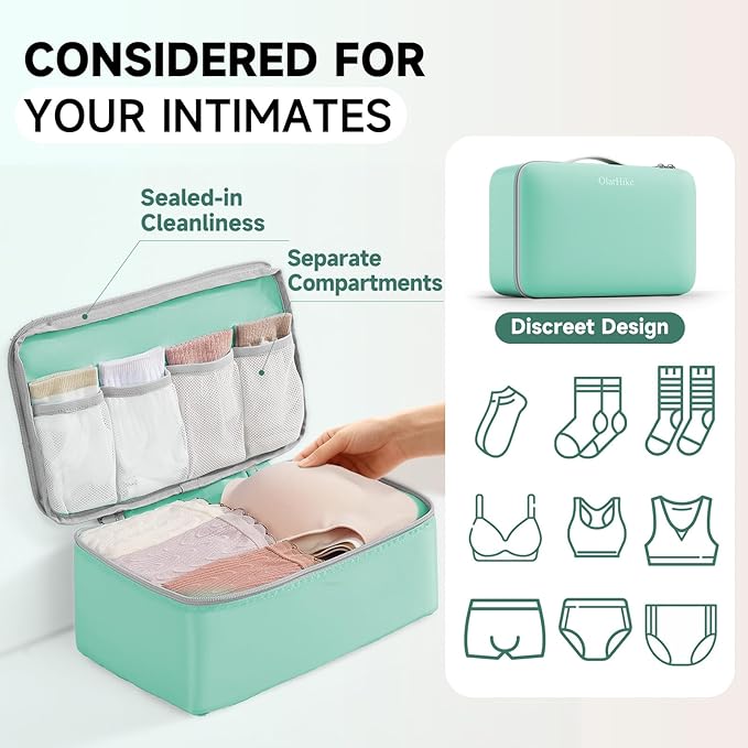 11 Set Packing Cubes for Travel, Gifts for Women Mom Kids, TSA Approved Bags for Makeup, Cosmetic, Toiletry, Suitcase Organizers for Checked Luggage, Cruise Essentials, Airplane Accessories, Sky Blue
