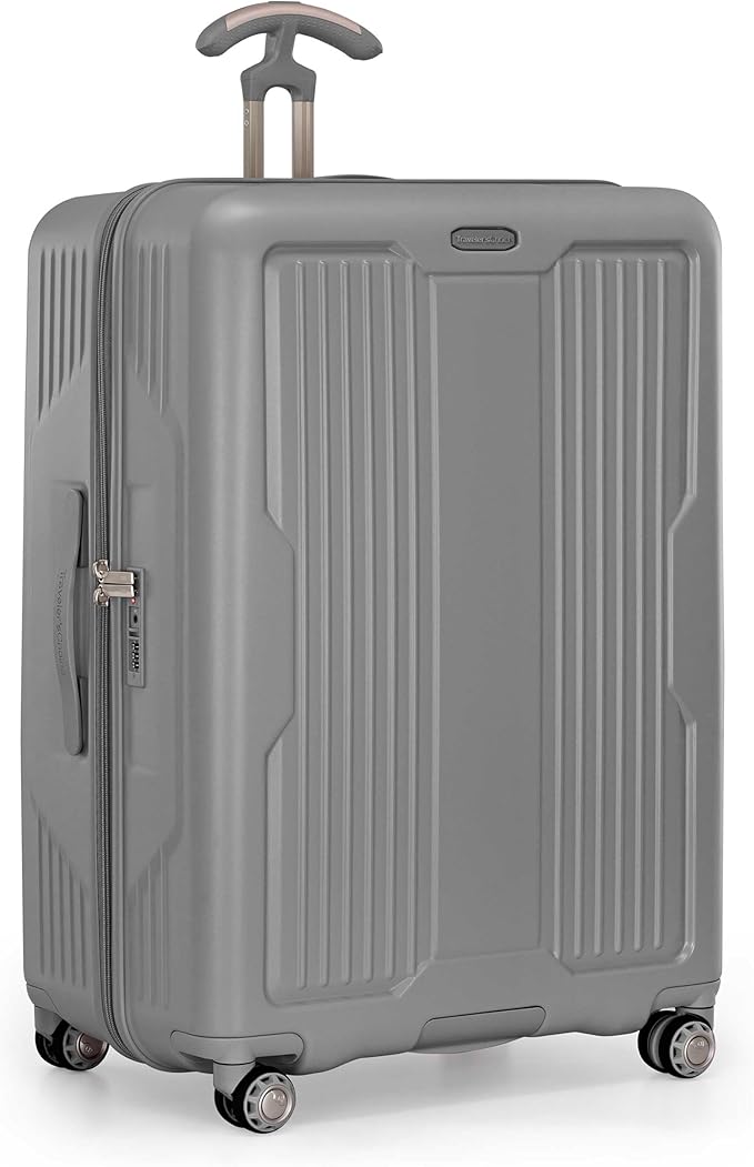 Traveler's Choice Ultimax II Polycarbonate Hardside Luggage with Spinner Wheels, Slate Gray, 29-Inch Large Luggage
