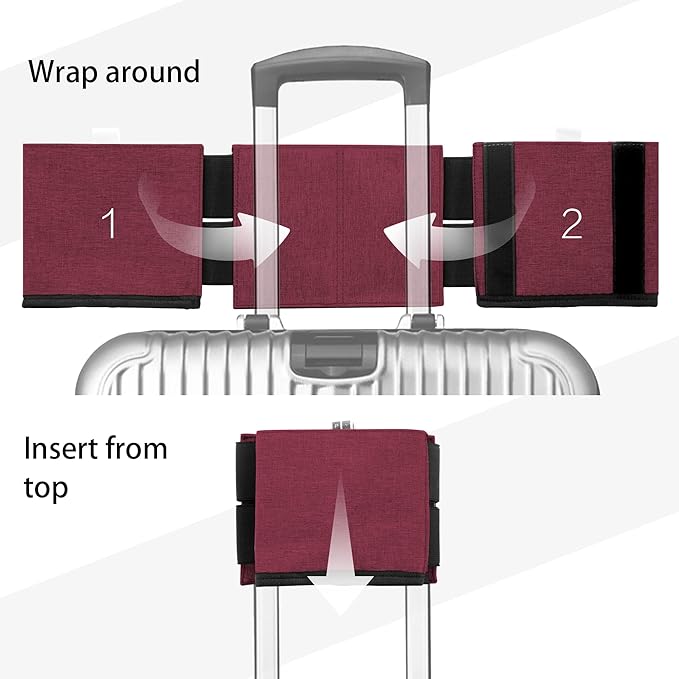 Luggage Cup Holder Attachment. Hands-Free Drink Carrier for Coffee, Tumblers & Bottles. Travel Essential to Pack on Your Next Adventure. A for Jet-Setters & Flight Attendants