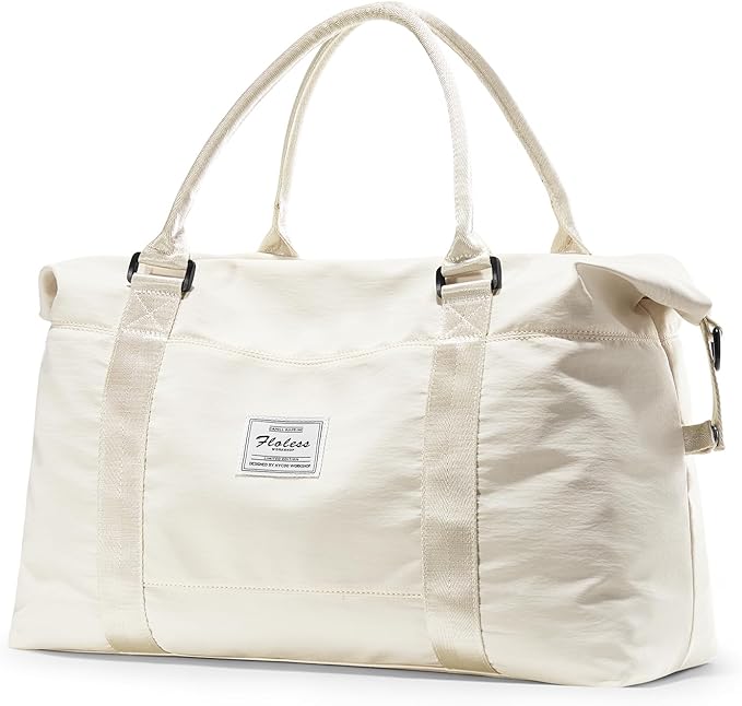 HYC00 Travel Duffel Bag,Carry-on Overnight Weekender Bags for Women,Sports Tote Gym Bag with Wet Pocket