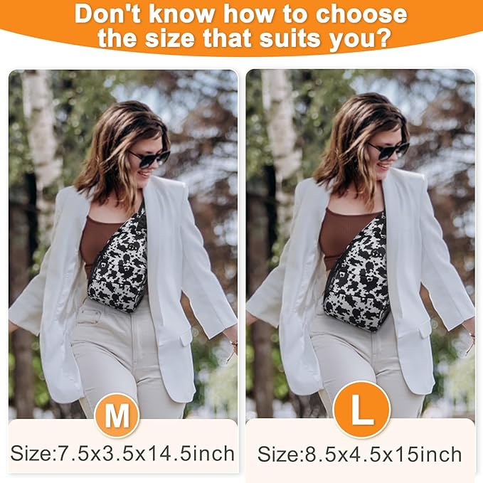 Crossbody Bags for Women Men Trendy Sling Bag Backpack Casual Chest Bag with Convertible Shoulder Strap