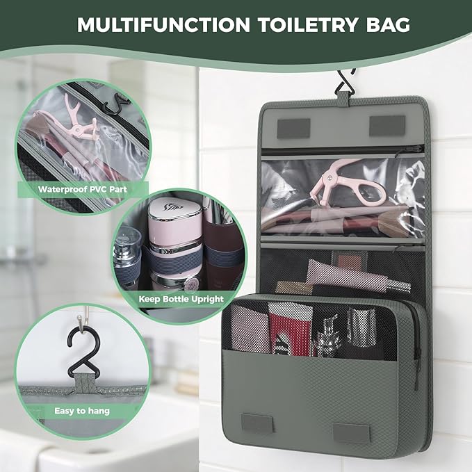 8-Piece Compression Packing Cubes for Travel, Trendy Luggage Organizer Set for Young Travelers, Space Saving for Carry-On, Suitcase, Vacation & Weekend Trips - Avocado Green