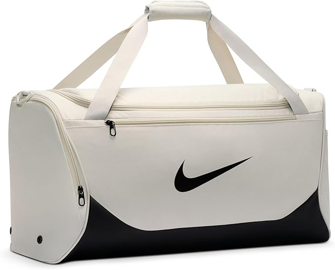 Nike Brasilia Duffel (Medium), Light Bone/Black/Black, MISC