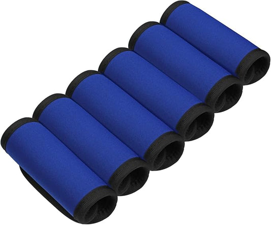 6 Pack Luggage Handle Wrap, Luggage Handle Wraps for Suitcase, Navy Blue Luggage Tags, Suitcase Tags identifiers for Travel Accessories
