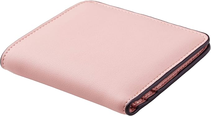 Toughergun Women’s Small Slim Leather Wallet with RFID Protection, Compact Bifold Mini Purse with Clear ID Window