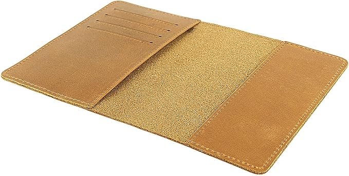 RFID Blocking Passport Holder Travel Wallet (Brown)