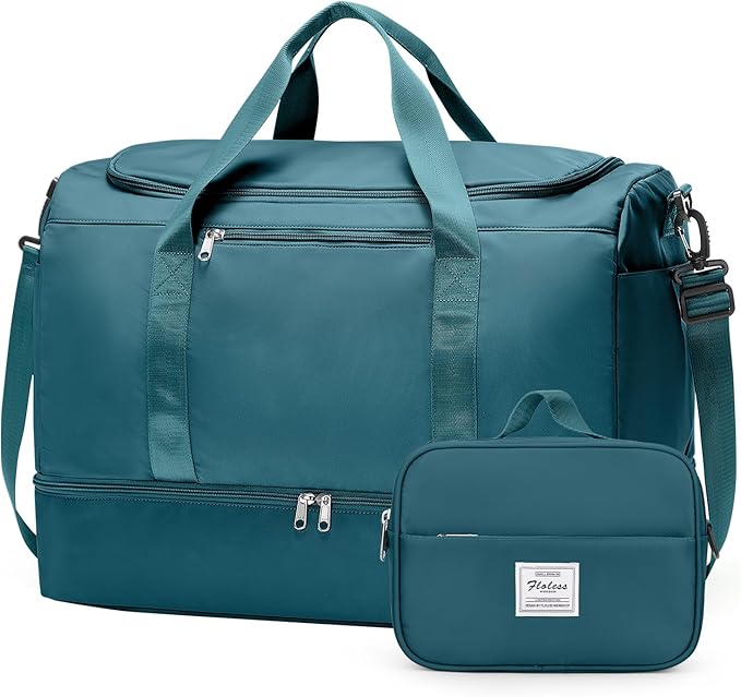Extra Large Travel Duffle Bag,Carry on Overnight Weekend Bag with Shoes Compartment,Weekender Bags for Women for Travel Business Trips Sport Hospital