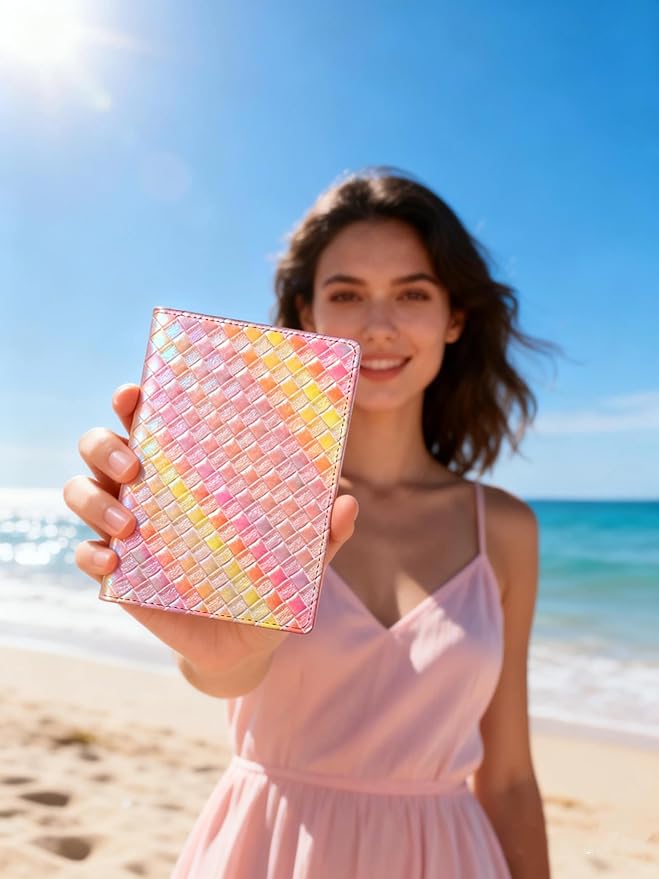 FINTIE Passport Holder, Slim Travel Wallet RFID Blocking Card Case Cover Passport Cover Protector Essentials with Credit Card Slots for Women/Men | Slim, RFID Blocking, Card Case Cover, Essentials, Credit Card Slots